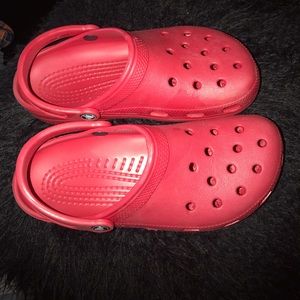 Red crocs size 7 men’s 9 women’s
